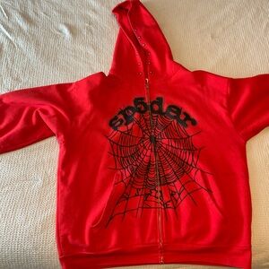 O.G Web Sp5der Hoodie zip-up !! Authentic Sp5der hoodie